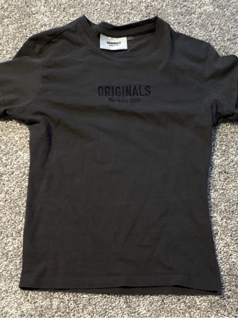 Originals Black Crewneck Logo T-Shirt